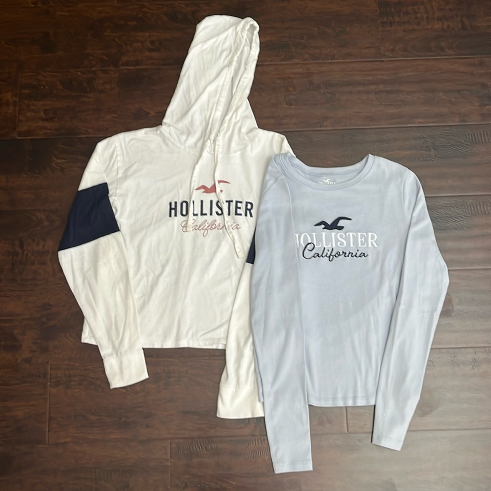 Bundle of two Hollister long sleeve shirts